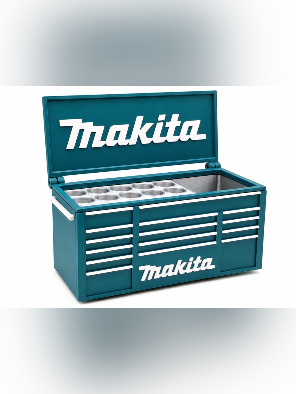 Makita Mini Toolbox Pen And Trinket Holder Desk Top Organizer